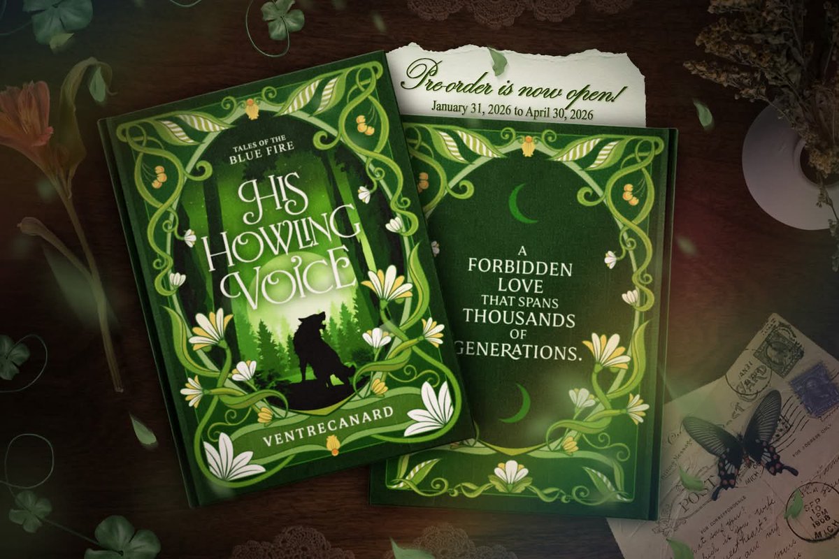 A forbidden love carved in shadows, now etched into pages— one of our favorite fantasy tales will soon unfold as a published book. 💚✨

Congratulations, <a href="/VentreCanard_Wp/">VentreCanard</a> and VCBT Team! 

#TalesOfTheBlueFire
#HHVUntetheredPages