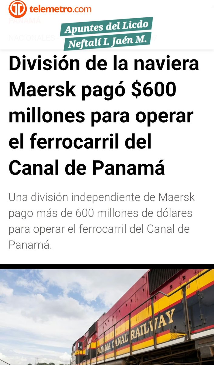 NeftaJaen19PA's tweet photo. Ni Don Vito Corleone se atrevió a tanto:

*Enero 2025: 
reunidos en Suiza, Mulino, Alemán Zubieta y MAERSK.

*Abril 2025: 
600 millones pagó MAERSK por el Ferrocarril de Panamá.

*Enero 2026: 
tropa 'e choque sacan a Panamá Ports Company de los Puertos Balboa y Cristóbal...y Mulino SE LOS CONCEDE temporalmente a MAERSK😄😁😅

Los fulos Daneses son los hermosos, los chinitos no.

Monopolio?
Tráfico de Influencias?
Corrupción generosa?
Trump parte del deal y contento?

Qué más hay por ahí, para entregárselo a MAERSK?

#SalVitoCorleoneDeEsosCuerpos