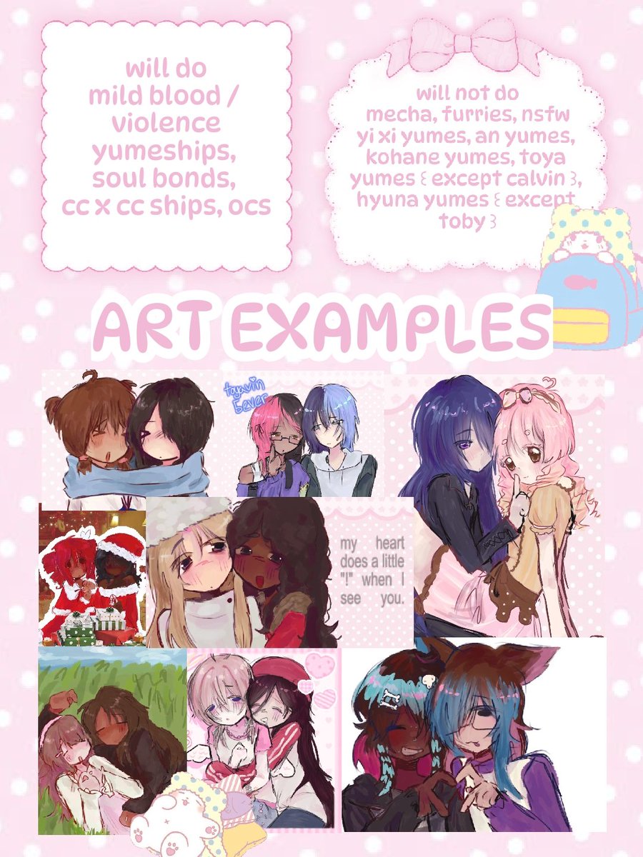 🍭🩷 luci ' s art raffle !! 🍼☀️
꒰ repost cuz i made a mistake ꒱

rules 🐾
like + rt + follow !!
comment wif character(s) !!

3 winners ☘️
1 full body, 2 half body
1–3 characters

🎒🧃 ENDS FEB 10 🐛🎀

#arttwt #yumetwt #riakotwt #souldboundtwt