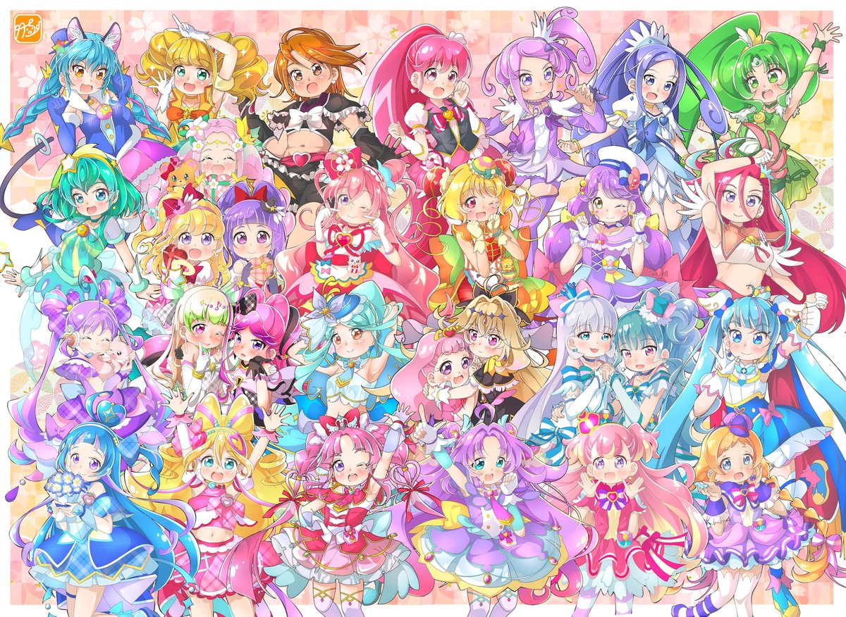 竹ちょさんの可愛い名探偵プリキュアイラスト😸プリキュアの日とのこと