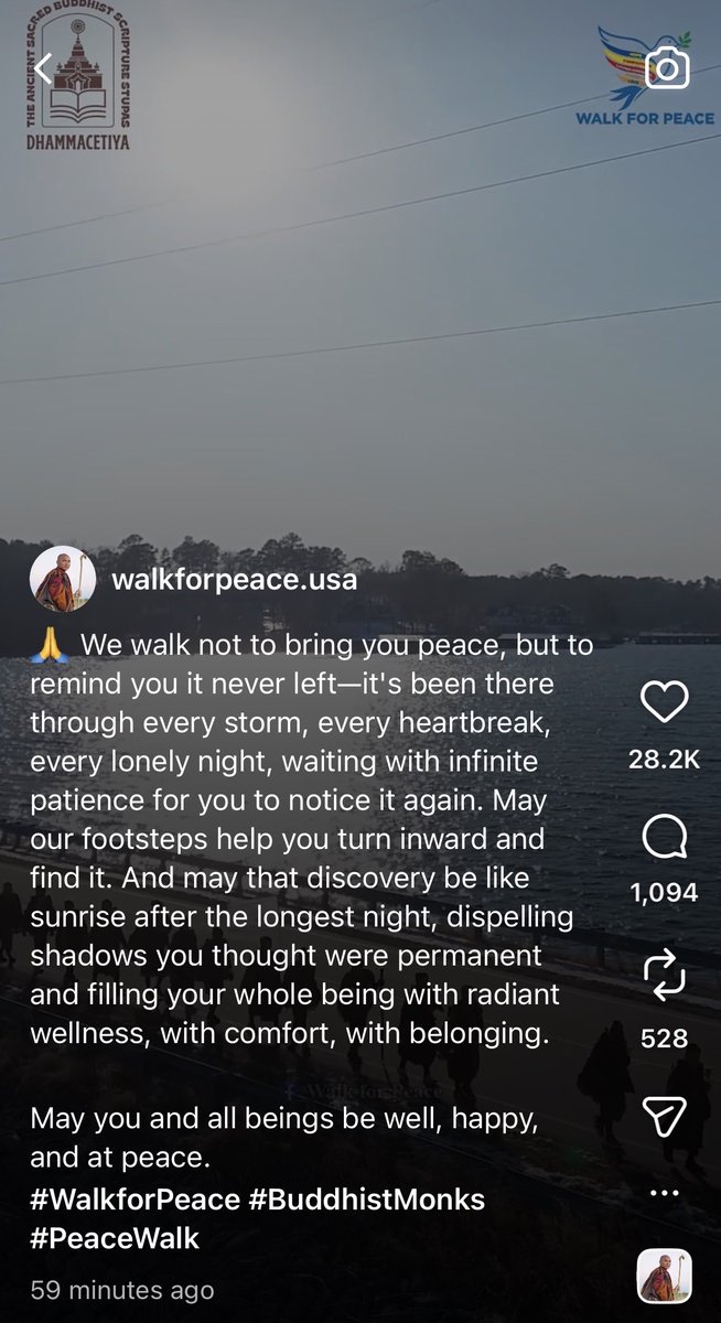 This message is so enlightening and inspiring instagram.com/walkforpeace.u… #WalkforPeace