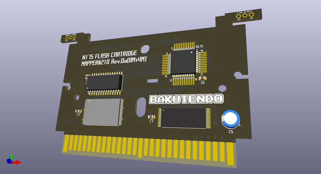 N175フラッシュカートリッジ基板の2in1テストも問題なかったので、頒布