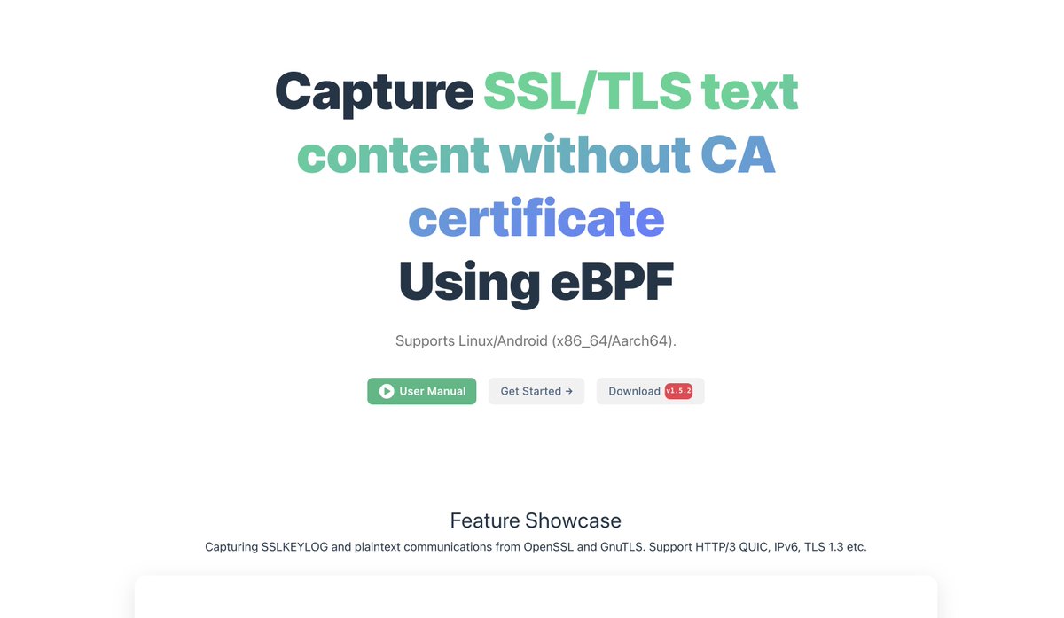 CFC4N's tweet photo. AI code generation is getting incredibly powerful. With just a 200-character description, it directly generated usable front-end effects for the eCapture project, requiring absolutely no manual intervention.

I have to say, the effects are pretty cool. 

https://t.co/WoHzLYy7Kb https://t.co/JucGTNOiSw