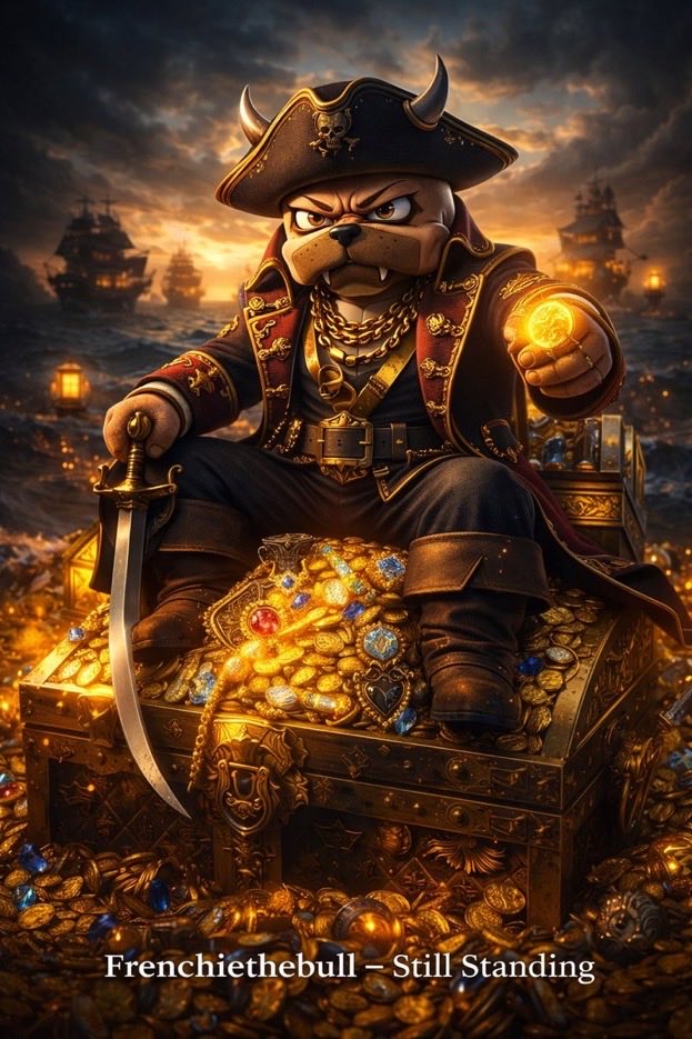 IN THE SEVEN SEAS OF CRYPTO THE MARKET WAVESDRIVES THE CHART UP AND DOWN BUT THIS PIRATE AIN’T BACKING WITH THE HELP OF THE CREW 
THIS PIRATE BECOMES UNSTOPPABLE 
CONQUERING ALL HIS OBSTACLES NOW HE IS HERE TO SHARE HIS LOOT WITH EVERYONE ONE
HE IS <a href="/Frenchiethebull/">FRENCHIE</a> $FREN
JOIN IN