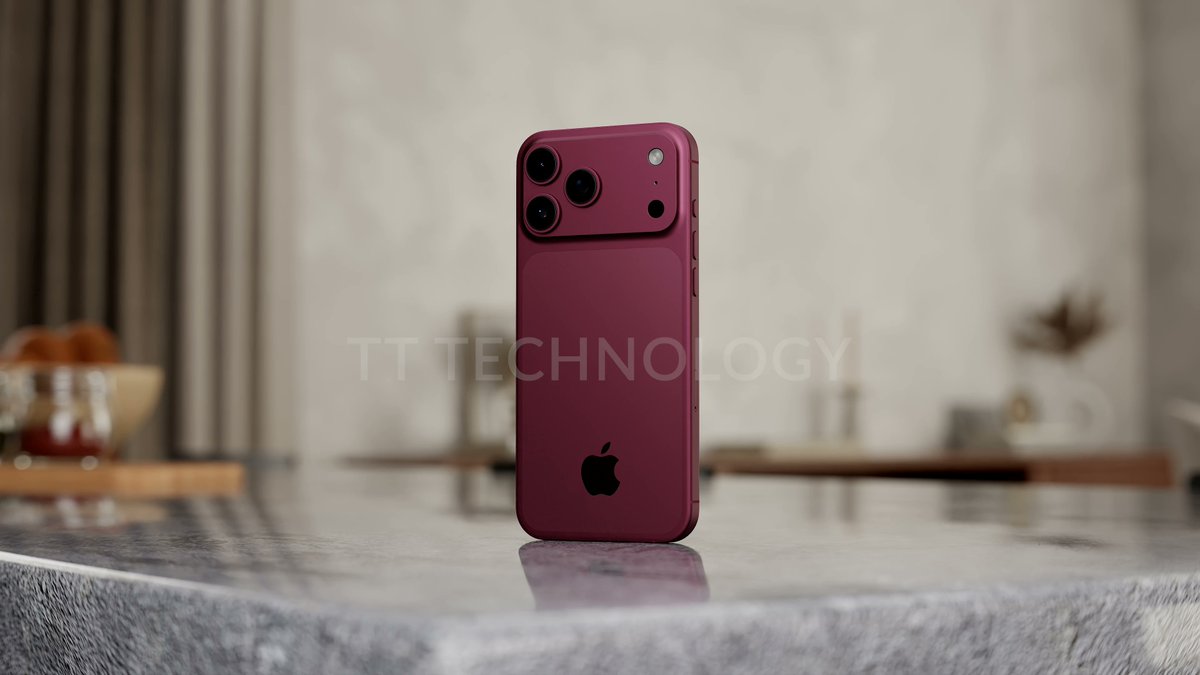 TTTechnologyuk's tweet image. Apple iPhone 18 Pro Max Burgundy - Do You Like It?
#iphone18promax #iphone18pro #iphone18 #apple #iphone #appleiphone #ios