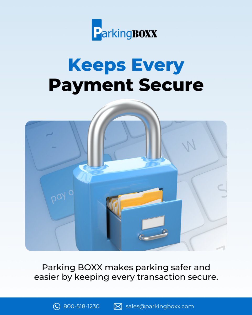We keep every transaction easy and protected, giving your customers confidence and your facility the reliability it needs every day.

Keep your safer, smarter, easier parking here's 

#ParkingBOXX #SmartParking #SecurePayments #ParkingTechnology #ParkingSystems