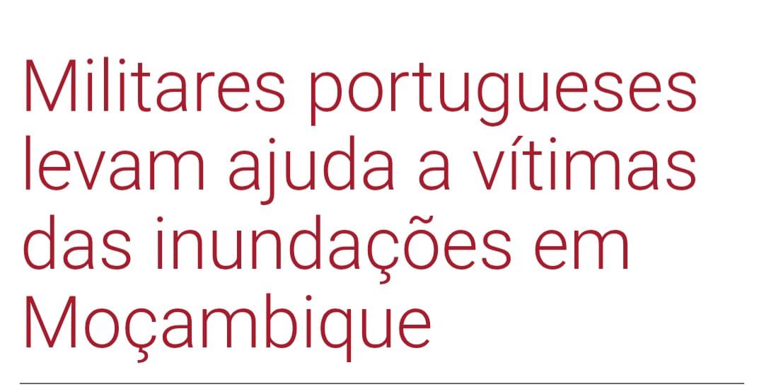 E que tal meter os militares portugueses a ajudar Portugal e não os outros países???