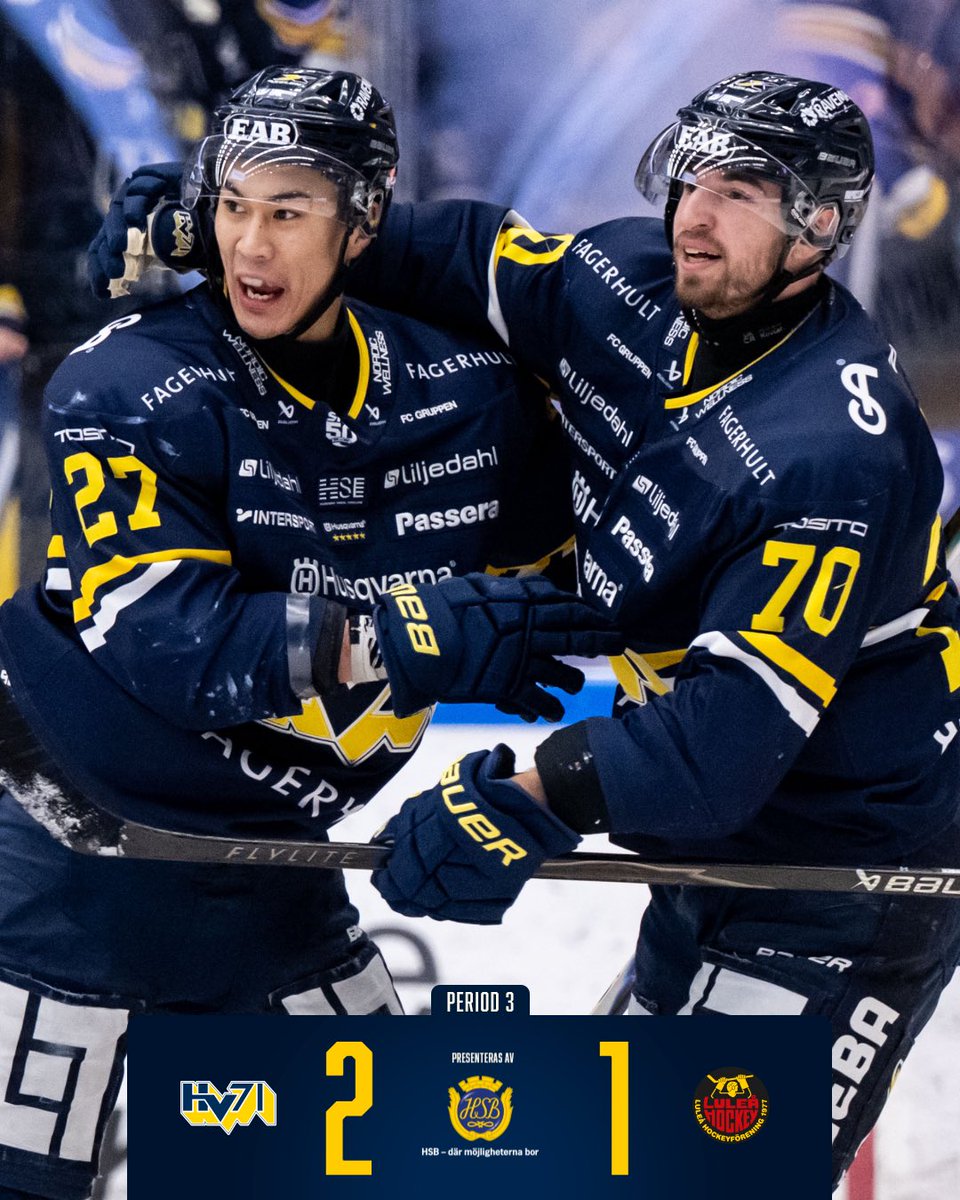 SEGER! 3 poäng mot Luleå efter två mål av födelsedagsfirande Jonathan Ang! 

#HV71