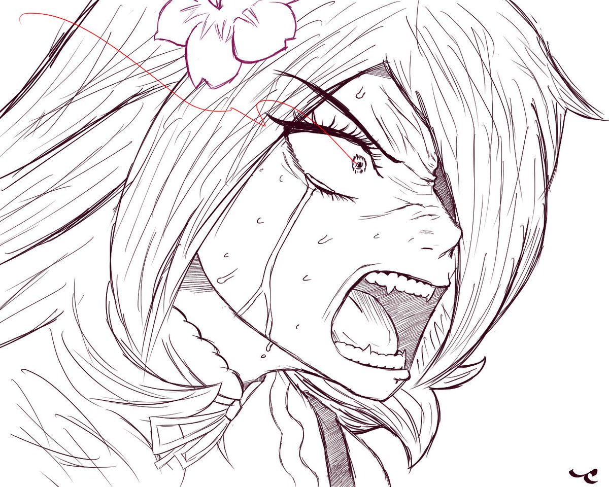 local man remembers to draw same character again, facial expression practice, only hatch shading, 3hrs