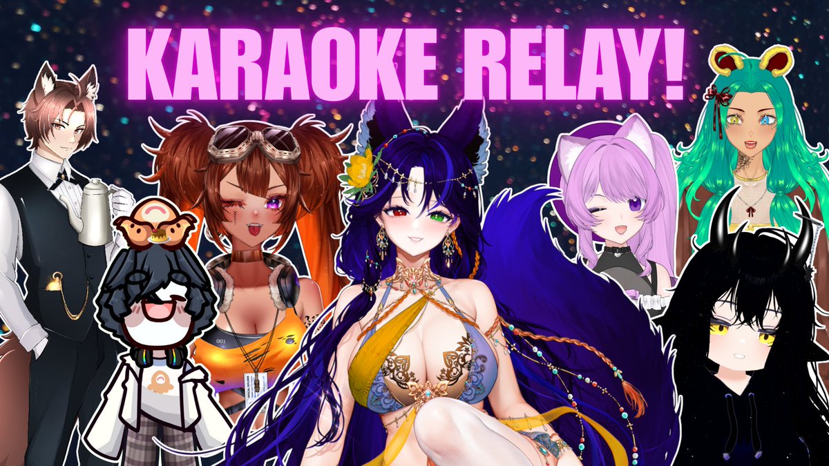 🎤Karaoke Relay Starting Now!🎤

Join me &amp; these amazing creators while we serenade your day - starting with <a href="/nikeiakira/">NiKEi AKiRA 🐱🩷</a>  who's live RIGHT NOW!!

GO GO GO 🔗⤵️
