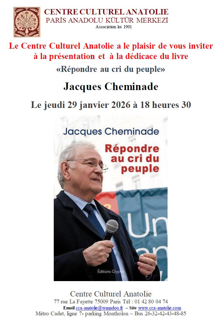 LUTFIBILGEN's tweet photo. Un grand merci à Monsieur Jacques Cheminade pour la présentation de son dernier livre au Centre Culturel Anatolie à Paris.
https://t.co/MJMYaE7hOv https://t.co/G00Pl9UiXD