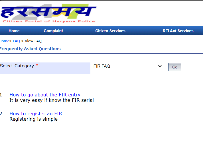 _srdash's tweet photo. There is no provision to apply FIR on @police_haryana  portal and utter bullshitting going on, on their FAQ section.

Other than government, their should be a way to vote out local bureaucracy. https://t.co/8SdBJuEN57