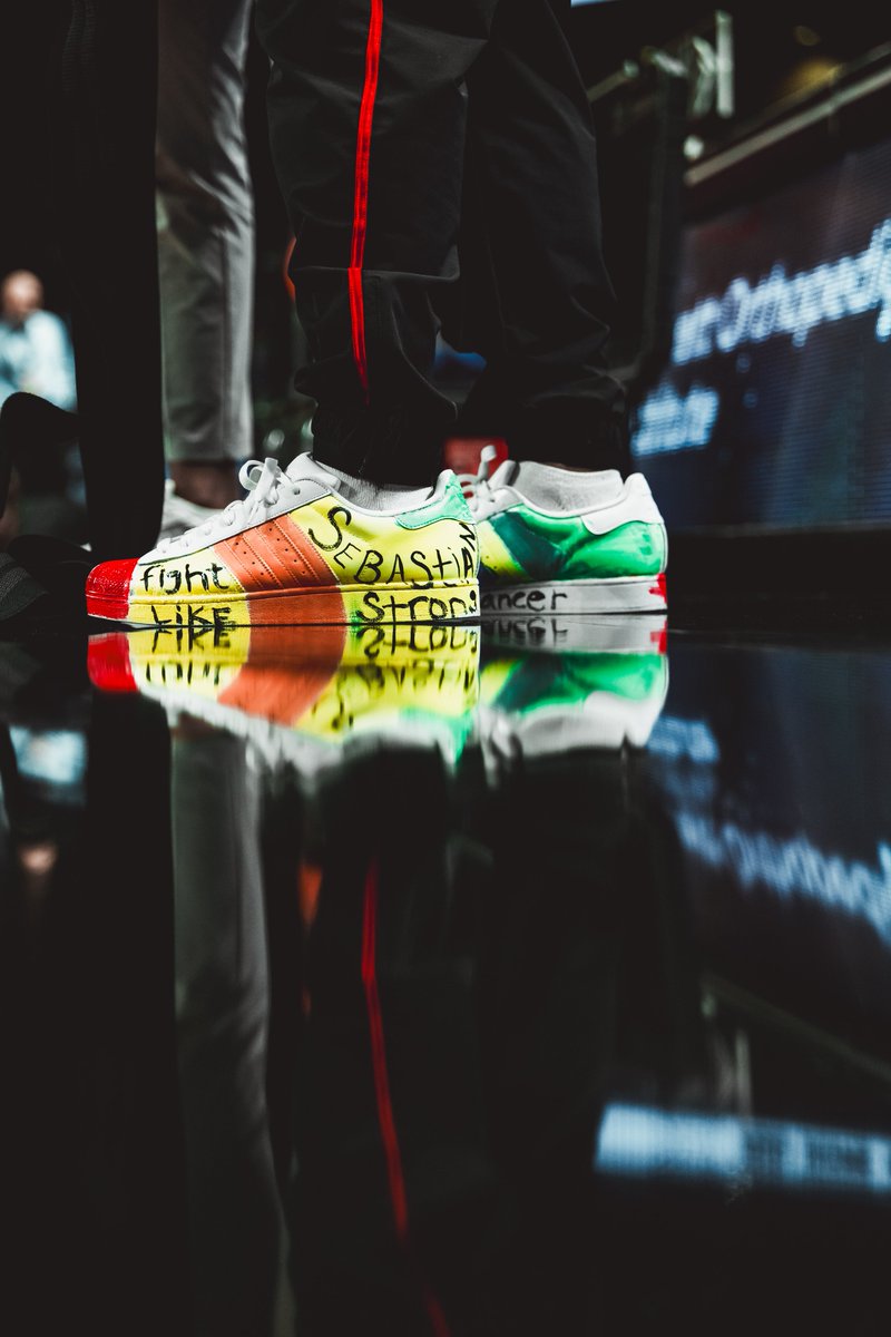 Bigger than basketball ❤️

Thank you <a href="/covhs/">Covenant Health</a> Children's Hospital for our custom hand-painted shoes.

Proud to support #CoachesVsCancer