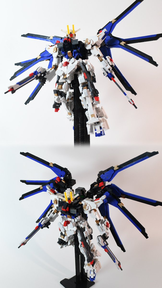 puchi_yozi's tweet photo. 深夜投稿はもはやお家芸！
今回はストライクフリーダムガンダム弐式を再現しつつかなり自分好みにマッシブ化+デフォルメした作品になりました！どうぞ、よしなに。
 #機動戦士ガンダムSEEDFREEDOM
 #ストライクフリーダムガンダム弐式
 #プチブロック
 #プチブロックのある生活 https://t.co/qcJpR8lbFs