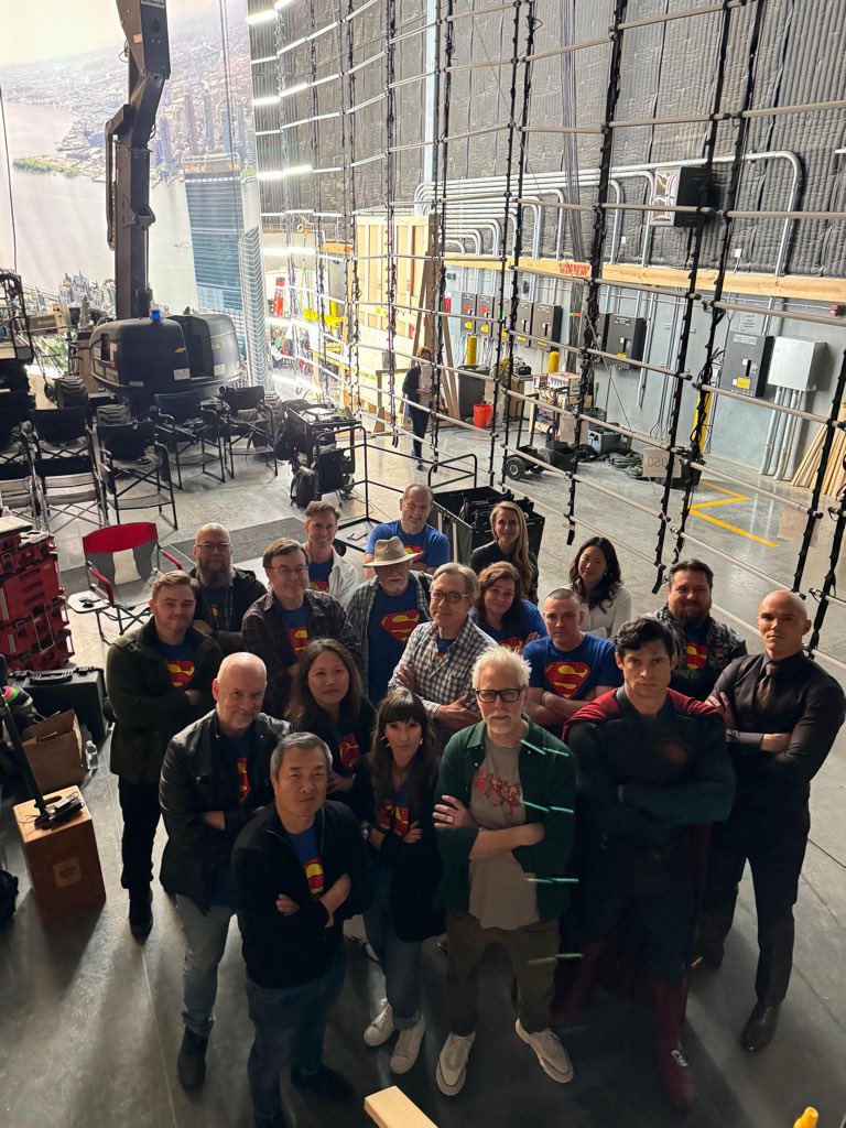 JamesGunn's tweet image. With the great comics writers and artists who inspired #Superman!