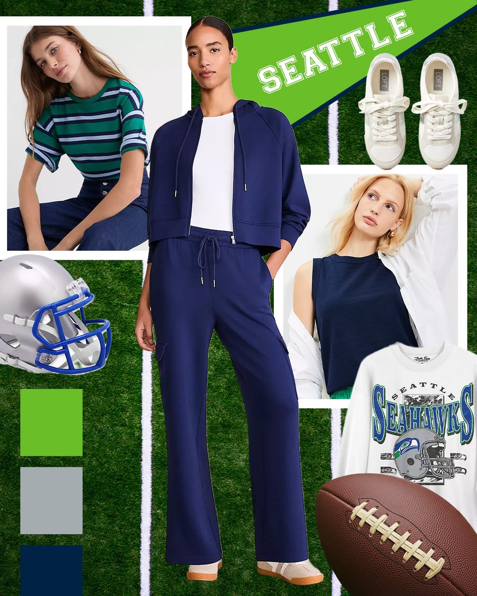 LOFT's tweet image. A sporty-cute outfit? Game on. 🏈✨ Who are you rooting for next weekend?  spr.ly/6019hEysU