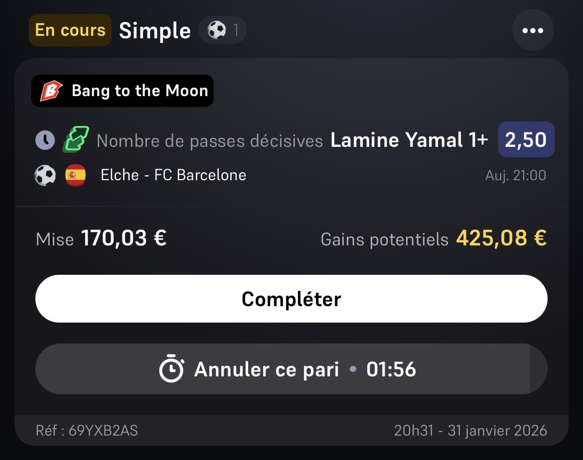JokerTps's tweet image. ETAPE 2.

@elchecf - @FCBarcelona

L. Yamal passeur @2,50 

Départ : 100,00€

like si tu suit !