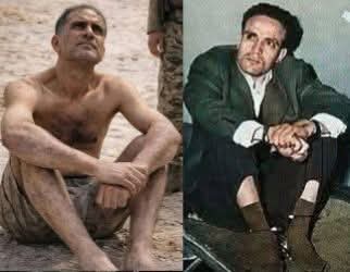 " هذه مشاهد اختلفت في المكان والزمان لكنها سواء .. الأولى للعربي بن مهيدي المجاهد الشهيد الجزائري عندما وشى به الخونة فاعتقلته فرنسا عام ١٩٥٧ ثم استشهد.. 
وأما الثانية فللمجاهد القائد أدهم العكر الذي اعتقله خونة الـSـهاينة في غـZة عام ٢٠٢٦ وحاولوا إذلاله !
إن التاريخ يعيد نفسه،