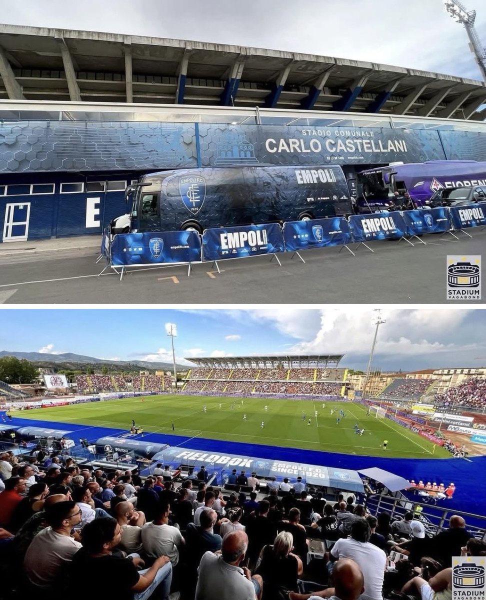 StadiumVagabond's tweet photo. 🏟️ Stadio Carlo Castellani, Empoli, Italy 🇮🇹
📸 Circa 2022
⚽ Il Derby dell’Arno
🔵 Empoli FC vs 🟣 ACF Fiorentina
🗓️ Opened: 1965
🪑 Capacity: 16,284
👉 Follow https://t.co/8N9oBow409 for my stadium pics from around the world.
#DerbyDellArno #EmpoliFC #Calcio #Groundhopping https://t.co/36XmRP29ww