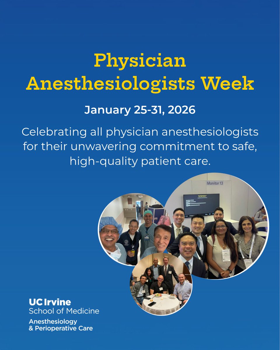 UC Irvine Anesthesiology & Perioperative Care tweet media