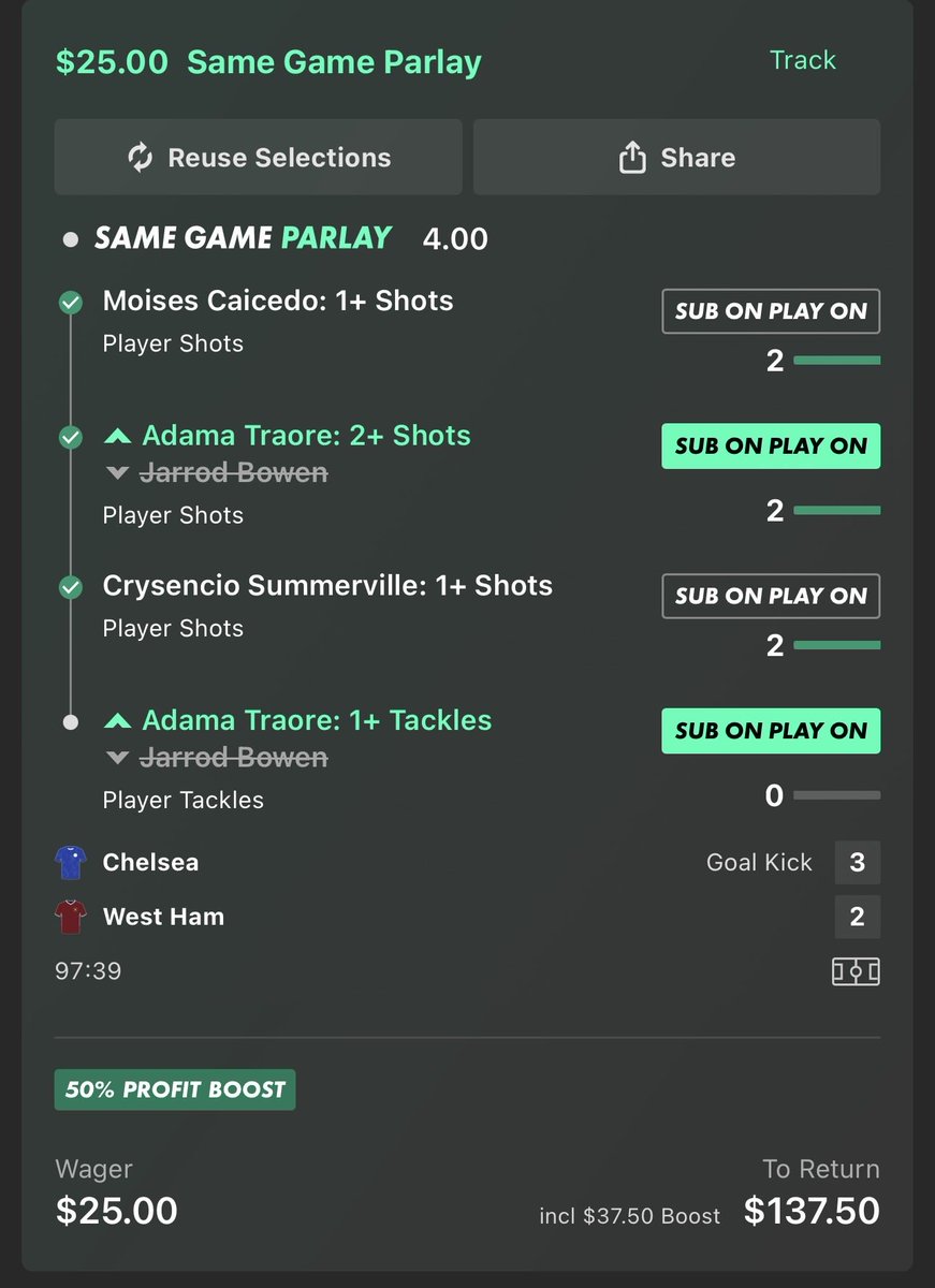 giriarpan21's tweet photo. Officially boycotting putting money on @bet365 tackle selection coz they can’t track tackles. Jarred Bowen had 3 tackles in the match and all of them got removed. My slip that won, was brought back to in-play and made it lose. https://t.co/EOAGkhEiRK