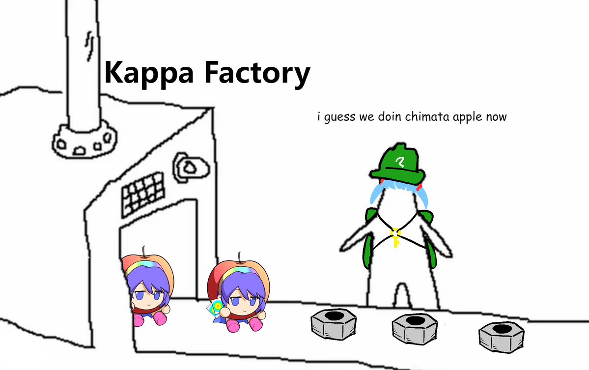 BunnyRestInRain's tweet image. We are producing chimata apple now.