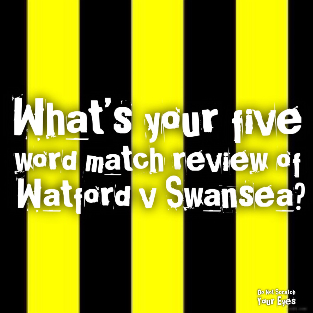 Do Not Scratch Your Eyes Watford FC Podcast 🐝 tweet media