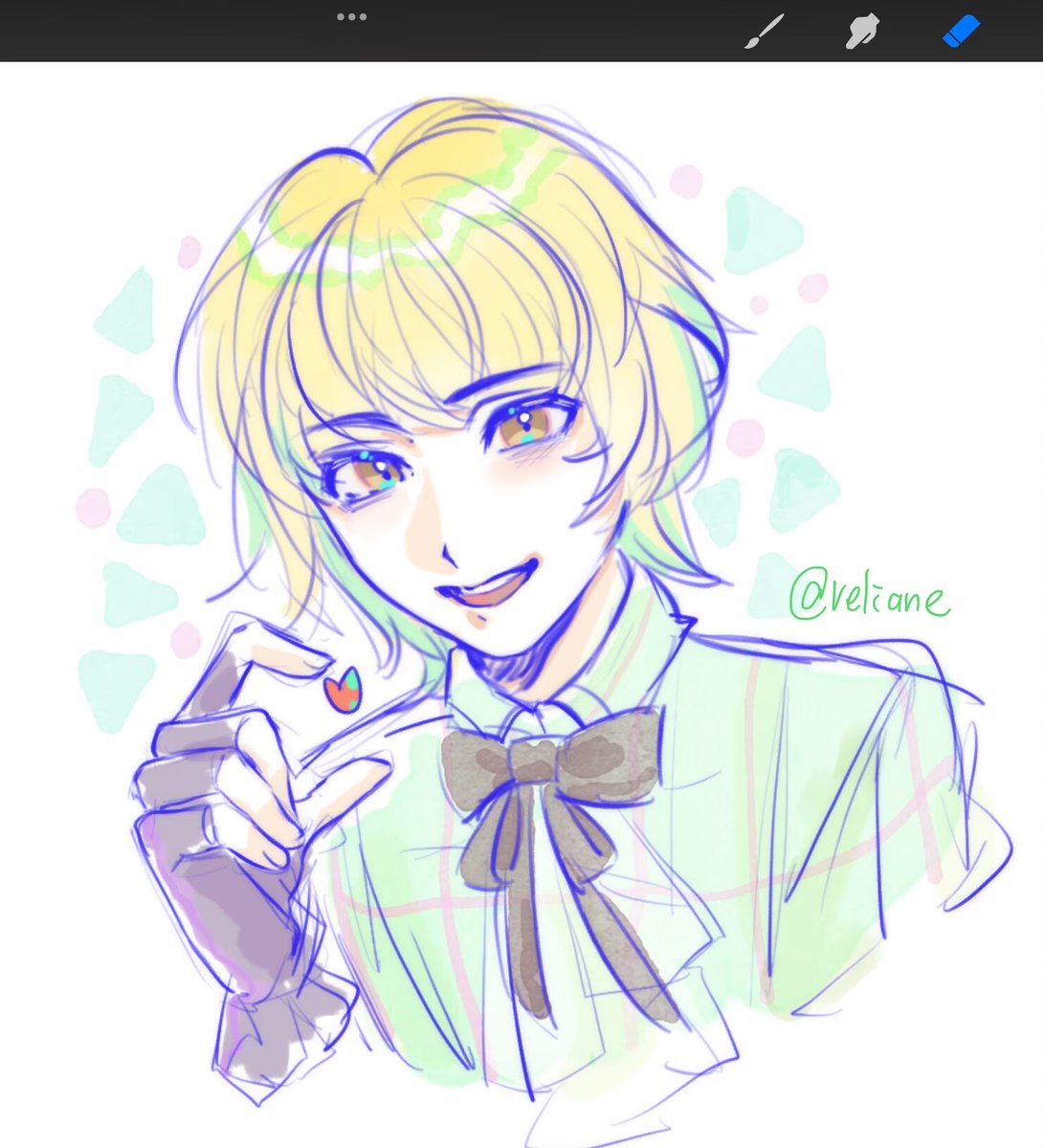 WLAIXEL's tweet photo. @shouta0811aoi しょーたんすごくかわいかったので、描いちゃった！ https://t.co/7GnGp3manA