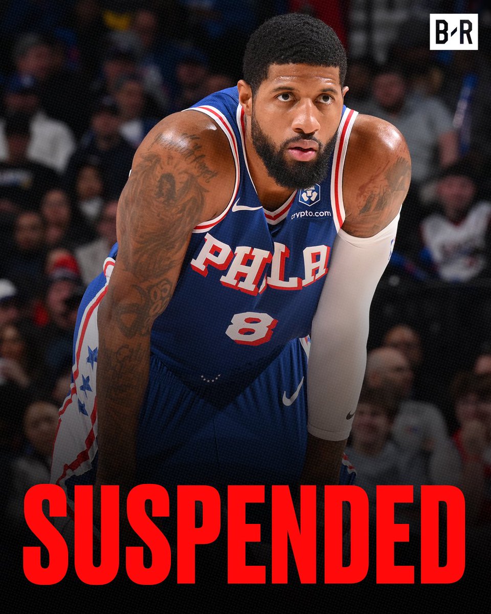 BleacherReport's tweet image. Paul George has been suspended for 25 games for violating the NBA's anti-drug policy