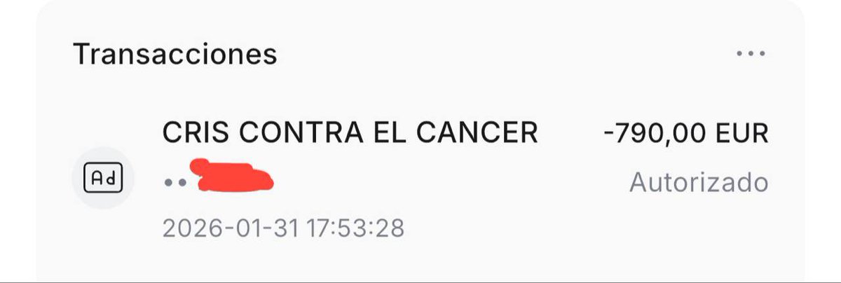 New Donation with success in $CANCER of €790 with a total donated in the first 20 Hours of €56,290.

We continue to donate to <a href="/criscancer/">CRIS Contra el Cáncer</a> so that we continue fighting against cancer and make an impact in humanity thanks to $CANCER Token.

We got a hell more of fees ready to be