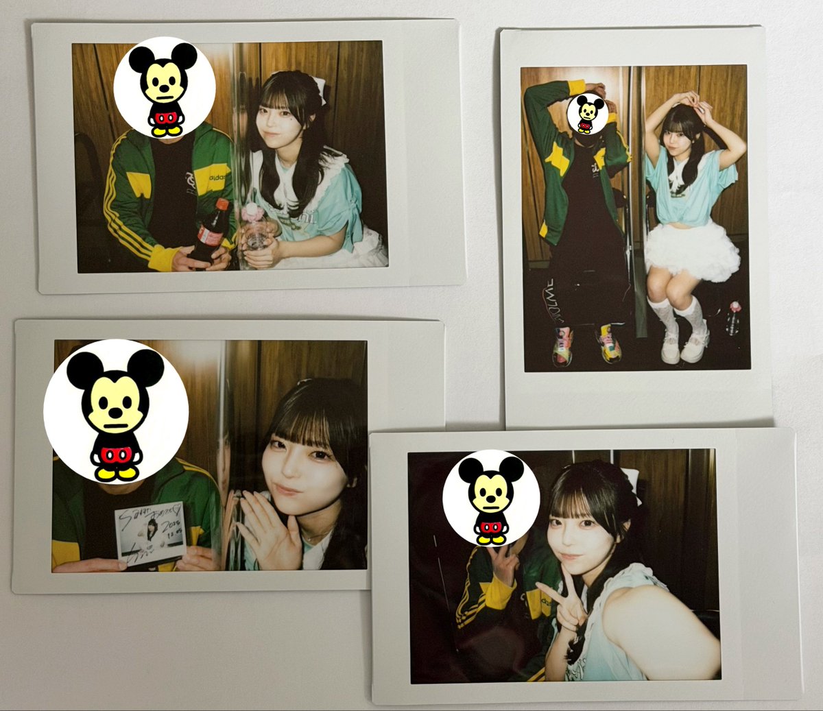 左上:ちょっと休憩KP🥤 右上:ミングリボン౨ৎ 左下:ワイドチェキ