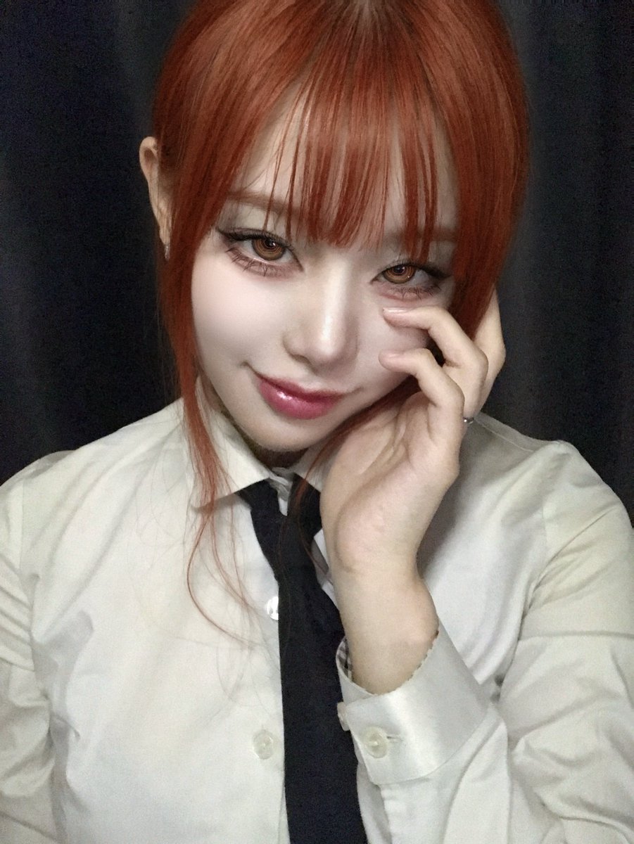 cu10v3's tweet image. 저렴이 마키마 코스프레