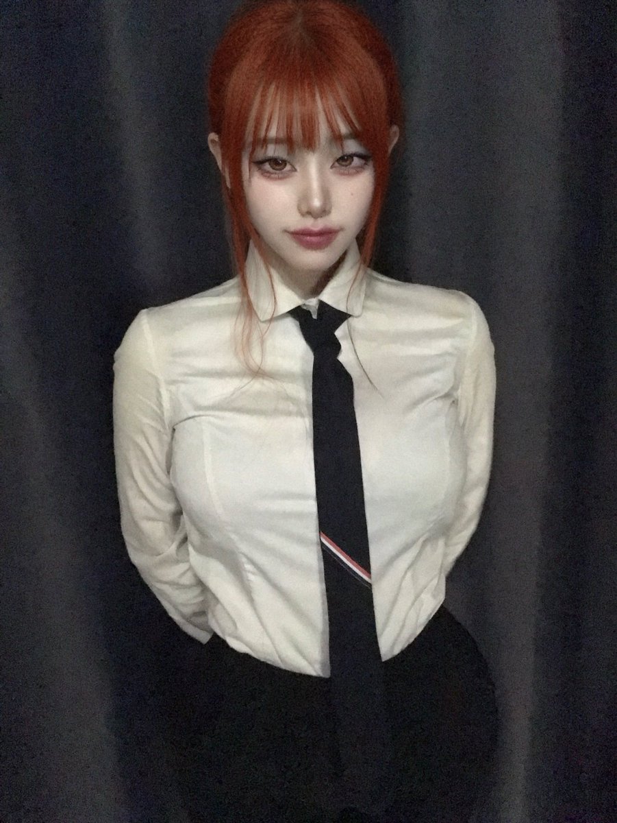 cu10v3's tweet image. 저렴이 마키마 코스프레