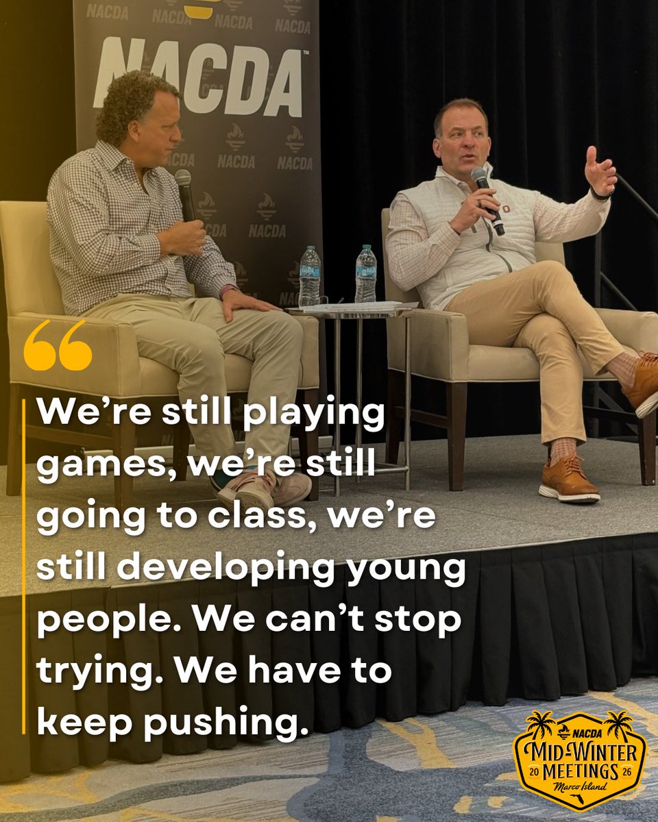 NACDA's tweet photo. One of the best in the biz 💯
Appreciate the insight from our Past President @RossBjorkAD for our corporate sponsors this morning 💎 #MidWinter26 https://t.co/1dEiAXuh50