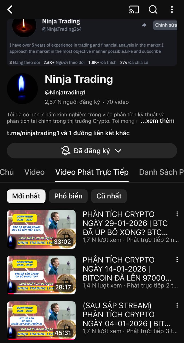 ❤️Xin chút nhận xét của anh em nhóm chung khi xem livestream mình và ở nhóm này đủ lâu.

❤️Mình phân tích dòm thì đơn giản, nhưng toàn bộ là kinh nghiệm và thấu hiểu ptkt tới tột cùng đấy ae ạ.

🙏Tầm nhìn của mình còn xa hơn vầy rất nhiều, ko gói gọn ở năm