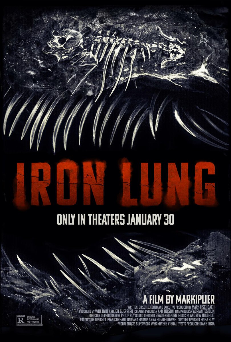 FilmUpdates's tweet photo. Markiplier’s ‘IRON LUNG’ is set to debut with $15M - $17M at the domestic box office.

(https://t.co/CmEIaOU50O) https://t.co/pxCixzCGOn