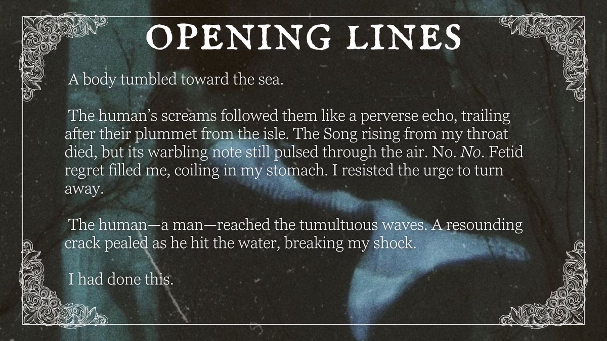 amcknightwrites's tweet photo. FOR THE WOLF x SORROWLAND
➡️9 full requests + counting

🤍Siren FMC
🌊body horror
🤍atmospheric prose
🌊messy love triangle
🤍feral feminine rage
🌊“who’s the ship??”
🤍touch him or her + I’ll kïll you

 #Questpit #Q #A #F #H #DF https://t.co/wSaZCVvbY0