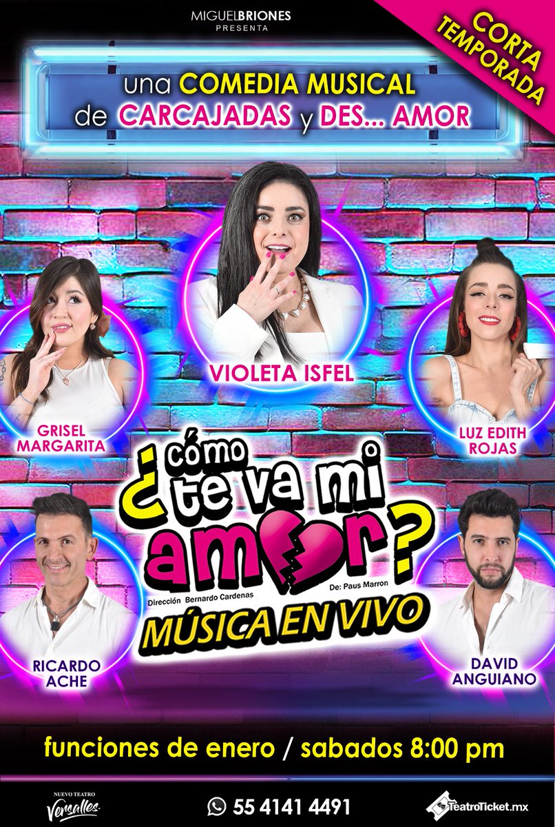 urbanpopmx's tweet photo. ⚠️ #PasesDobles para: ¿Cómo te va mi amor?

📍Nuevo Teatro Versalles
📅 HOY 8:00 P.M.

⭐RT y Fav
⭐️Dale like a cualquier de nuestros videos de Instagram
⭐️Nombre completo y captura del paso anterior

#UrbanPopMx🎙 https://t.co/B2taRUwJq0