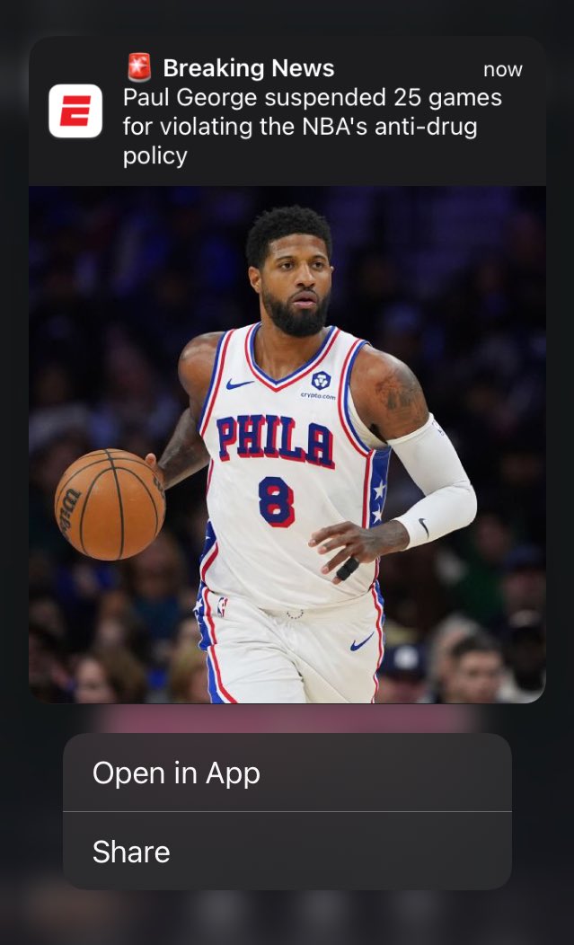 Soon as I bet on Paul George he was suspended 1 min after 😂😂😂that’s tuff