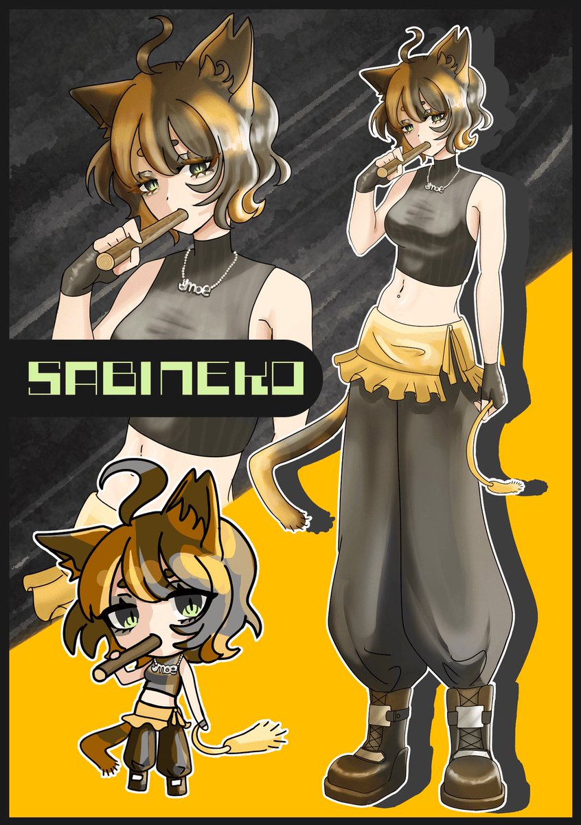 mtrk_illust's tweet photo. なんと！猫耳コンテストでファイニャリストに選ばれました！🐱✨
サビ猫の獣人を描いた人です！

実は元野良の保護猫で比較的見られるのはサビ猫ちゃんで里親さん候補が見つかりにくいらしいです…

保護猫ちゃん達への支援も出来るのでぜひ投票お願いします！

 #猫耳コンテスト   #オタク川柳 https://t.co/koIb7Q1Ap2