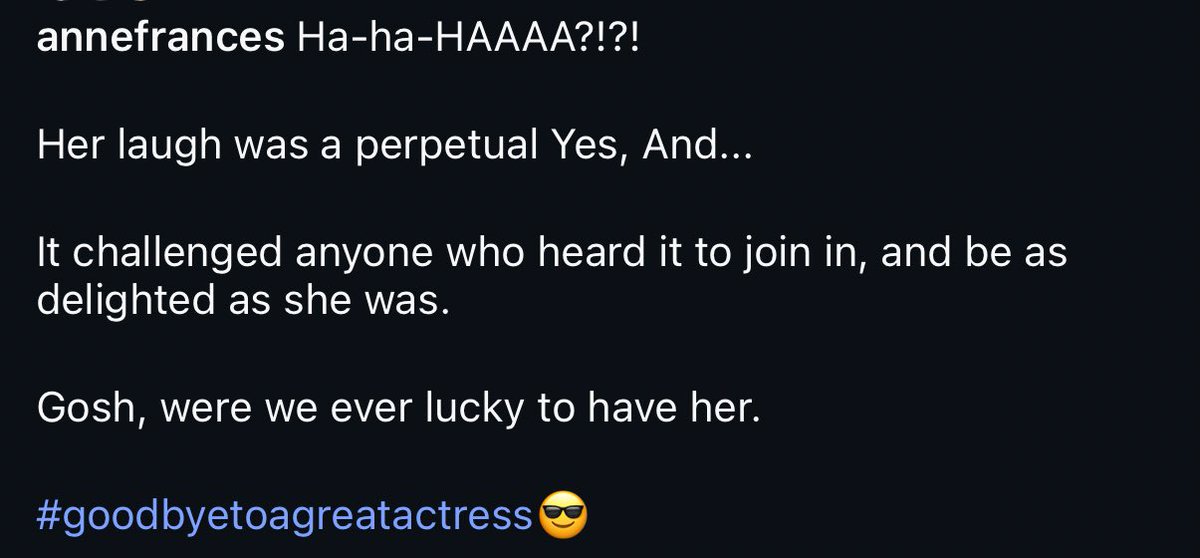 RoseNyborg's tweet photo. Annie Murphy’s tribute to Catherine O’Hara is beautiful, and the fact she ended it with #GoodbyeToAGreatActress😎 hit hard. https://t.co/aENbnIw46y