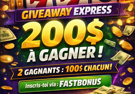 FastBonus_'s tweet image. 🎁 GIVEAWAY – 2x 100$ À GAGNER 💸🎰

👉 Inscris-toi via ce lien : 
roobet.com/?ref=fastbonus

▫️Être affilié via le lien
▫️ Follow @FastBonus_ 
▫️ RT ce tweet ❤️
 
⏳ Tirage dans 24h
Qui va encaisser ? 👀🔥