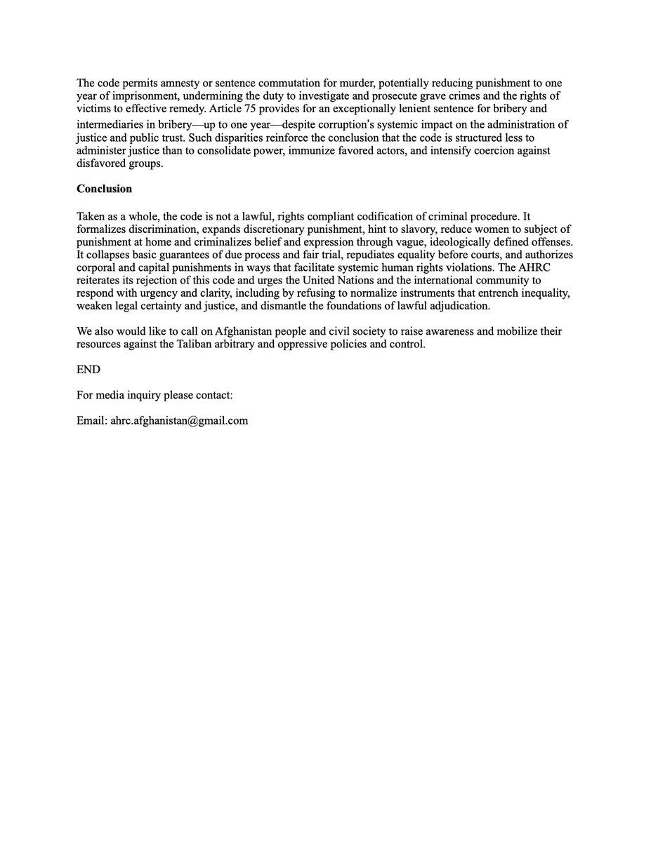 Afghanistan Human Rights Center tweet media