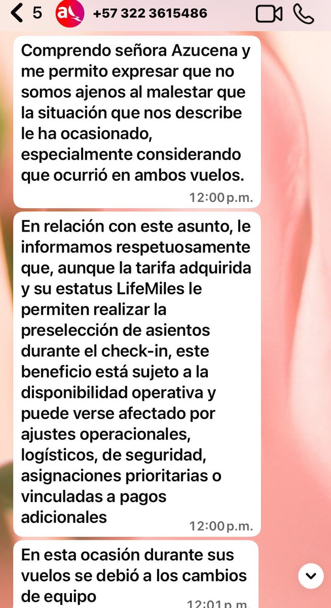 Es la respuesta de <a href="/avianca/">avianca</a> o sea que se ajusta a los cambios o pague por su silla . Se trata de problemas de la empresa que pagamos los usuarios . O sea mejor dicho, deje así