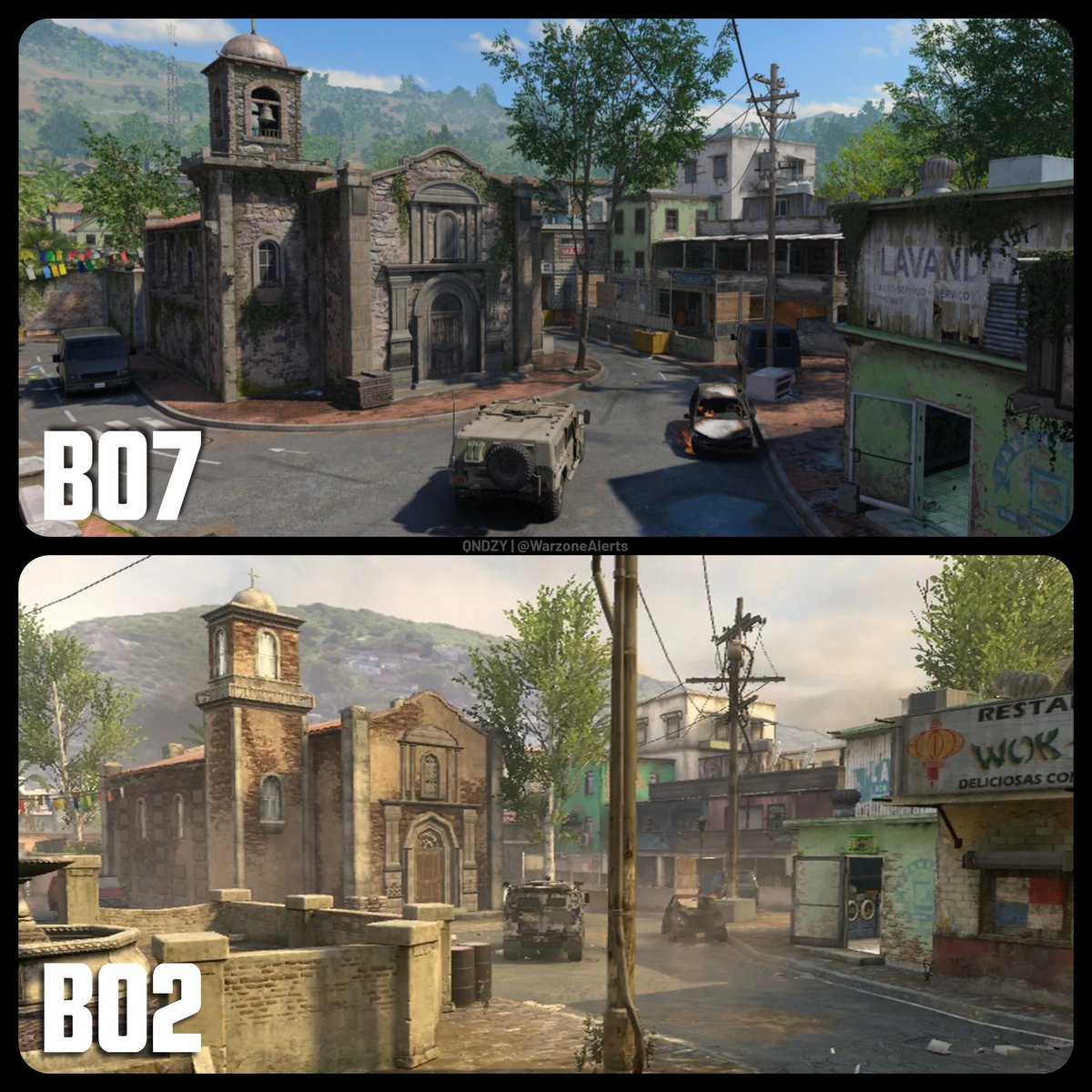 Slums multiplayer map in Call of Duty - 14 years apart