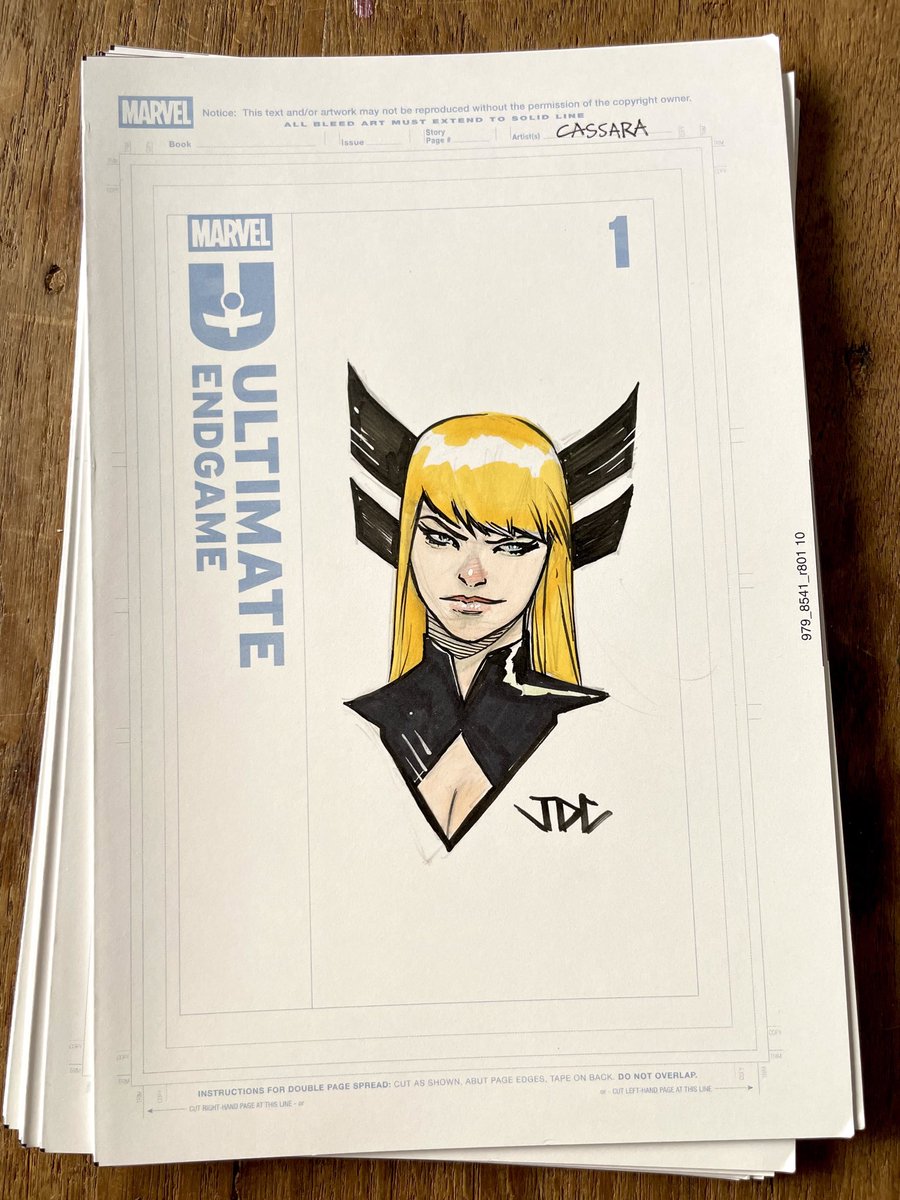 Magik. 

Colored head sketch for the ULTIMATE ENDGAME #1 True Believer Blind Bag covers from <a href="/MarvelComicsHQ/">Marvel Comics</a>.