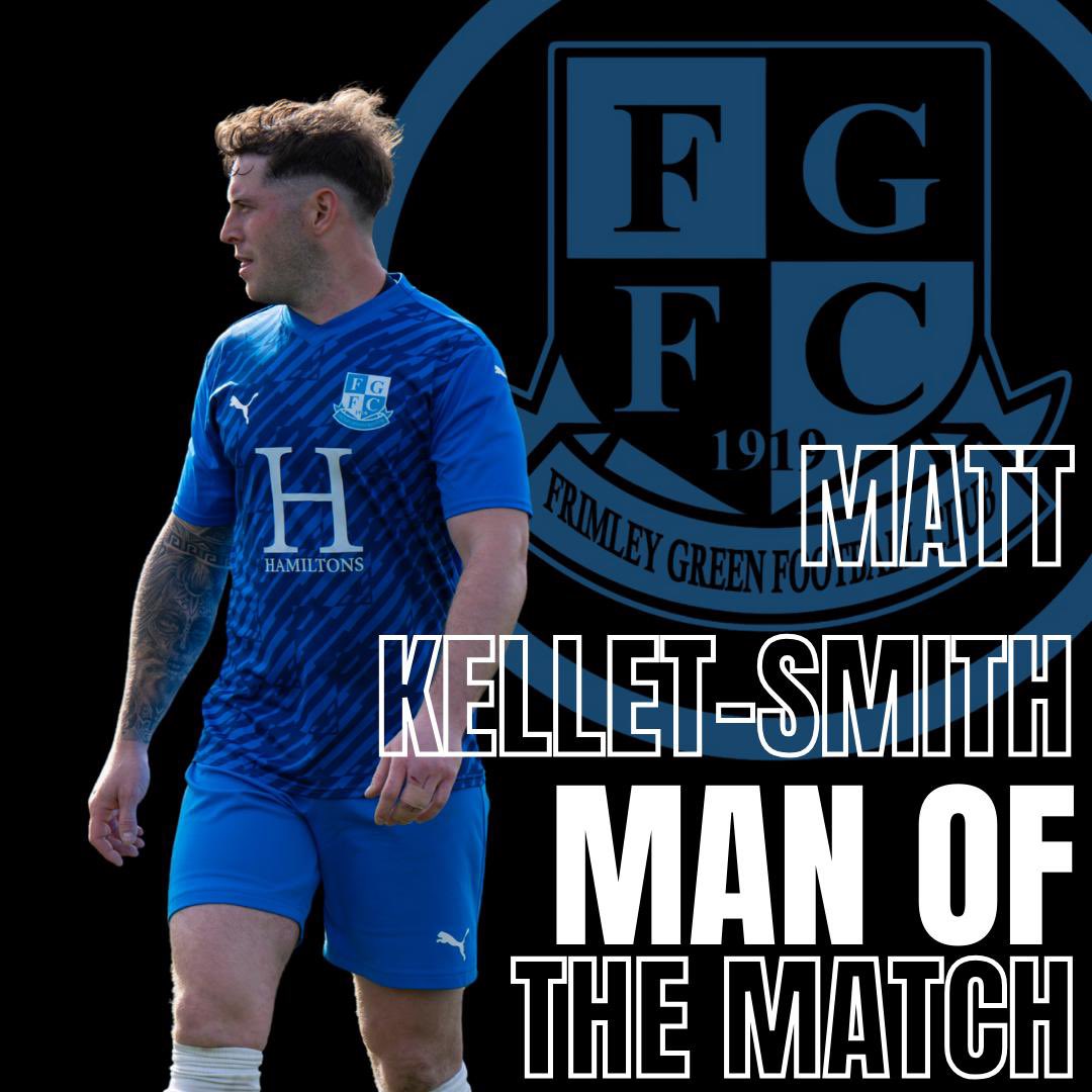 ⭐️ TODAY’S MAN OF THE MATCH ⭐️

Outstanding shift from Matt Kellett-Smith in the middle of the park today. Strong in every tackle and his work rate was superb 💪🏼

<a href="/official_FGFC/">Frimley Green FC</a> 2 - 0 <a href="/bandlfc/">Blackfield & Langley FC</a>