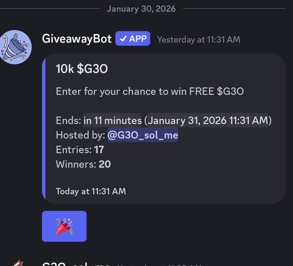 Only 16 ppl have entered. 20 winners will be chosen. JOIN NOW

#DISCORD