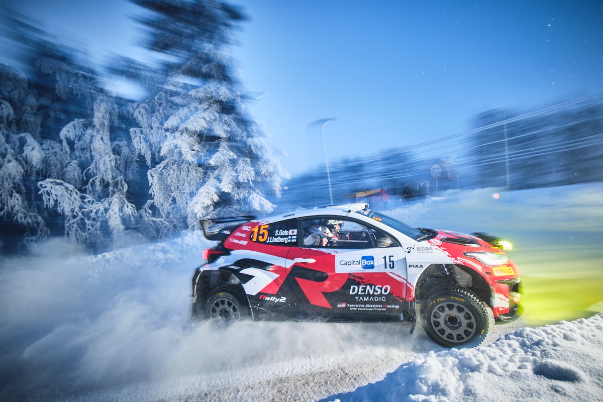 TGR_WRC_NextGen's tweet image. Valuable experience for our trio of Rally2 rookies at the Arctic Rally as they complete all 221.82 kilometres on fast frozen roads 🥶✅

In a competitive SM1 field, Jaspar leads them home in P6 with Takumi P8 and Shotaro P9.

#ToyotaGAZOORacing #ChallengeProgram #ArcticRally