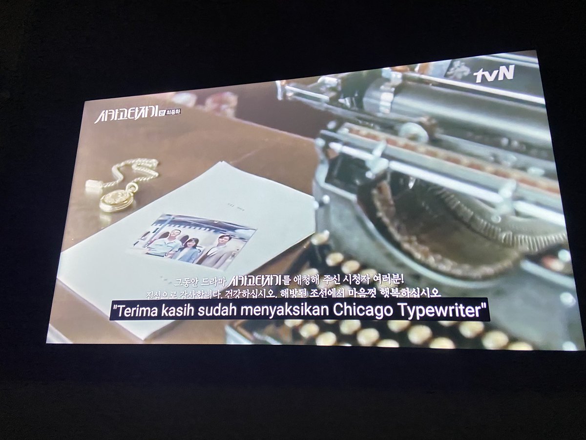 staryier's tweet image. 2026 dan akhirnya gue nonton #ChicagoTypewriter 😞